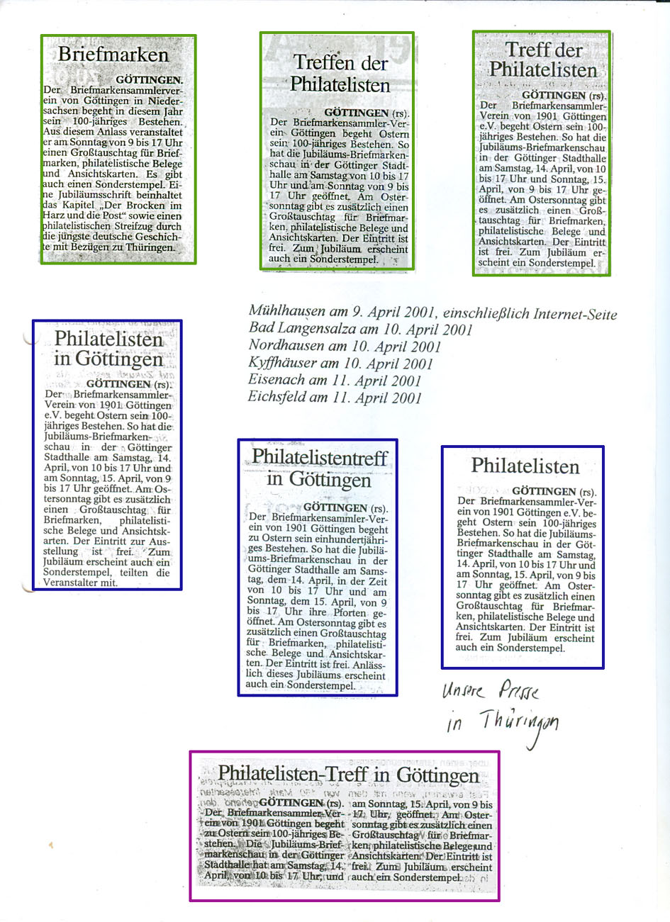 2001 Artikel aus Thringen